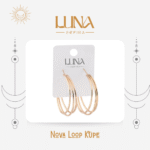 Nova Loop Küpe Gold